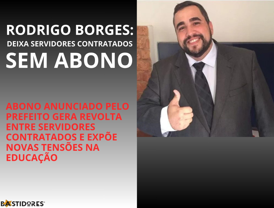 RODRIGO BORGES concede abono e categoria reage: ‘Isso é desvalorização’